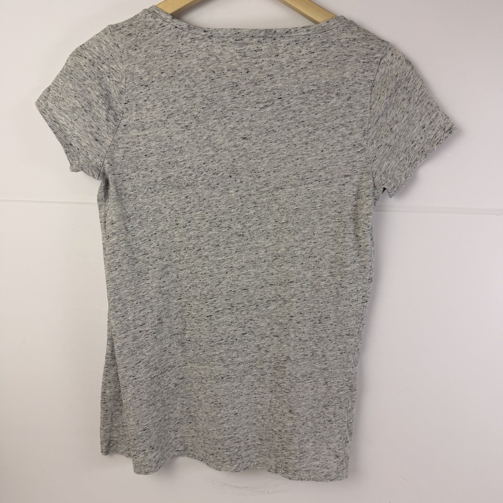 Ann Taylor LOFT Gray Speckled Tee Womens Medium Soft Casual T Shirt - Picture 6 of 6
